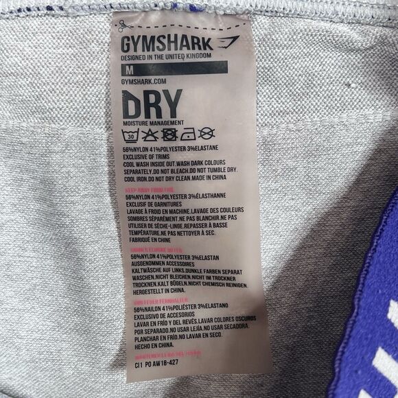 Gymshark Leggings Womens Size Medium Gray Athleisure Workout Running Legging - Picture 9 of 10